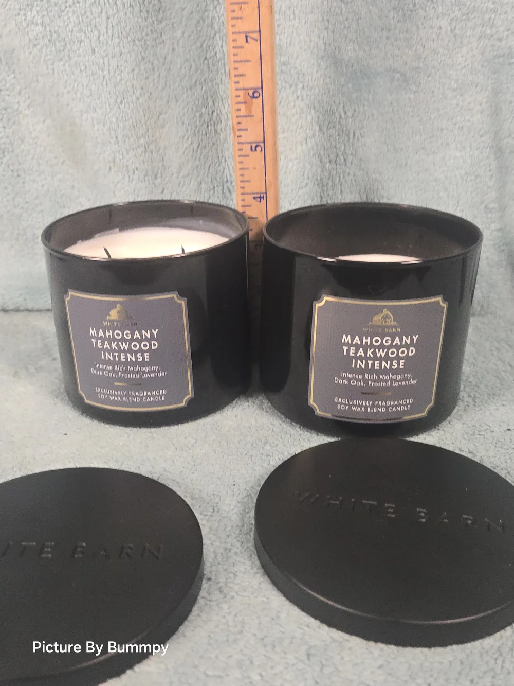 White Barn Mahogany Teakwood Intense 2-Pack Black Jar Candles - Picture 5 of 7